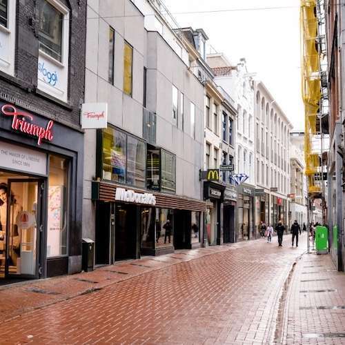 Kalverstraat, la plus grande rue commerçante d'Amsterdam